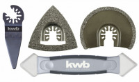 Набор для многофункционального инструмента для плитки 4 шт, KWB