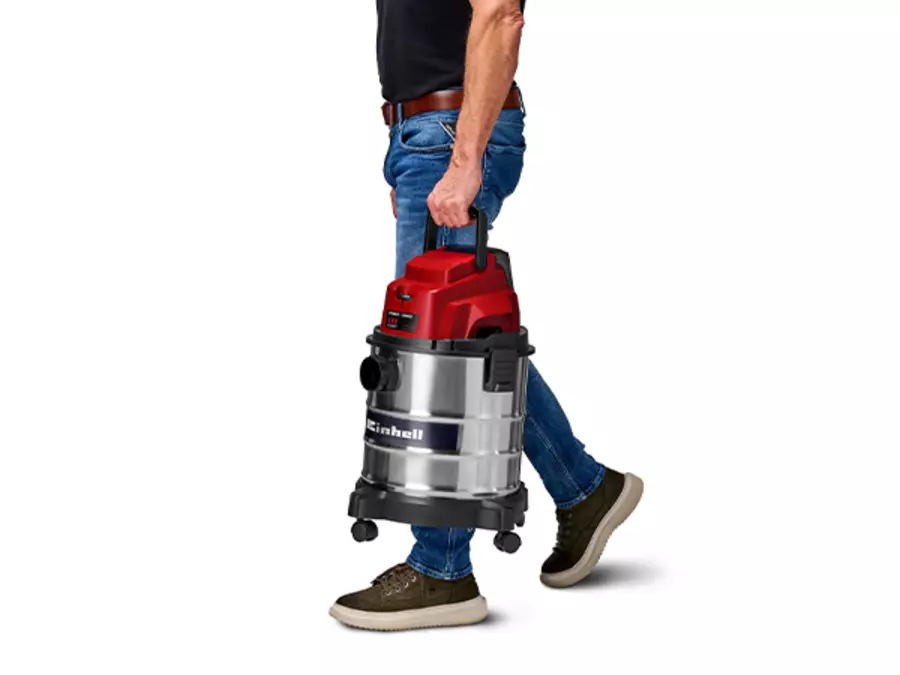 Транспортування пилососа Einhell TC-VC 18/20 Li S-Solo на колесах