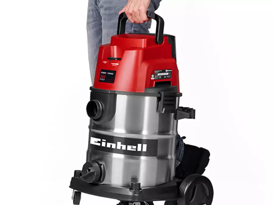 Перенесення пилососа Einhell TE-VC 36/25 Li S-Solo за ручку