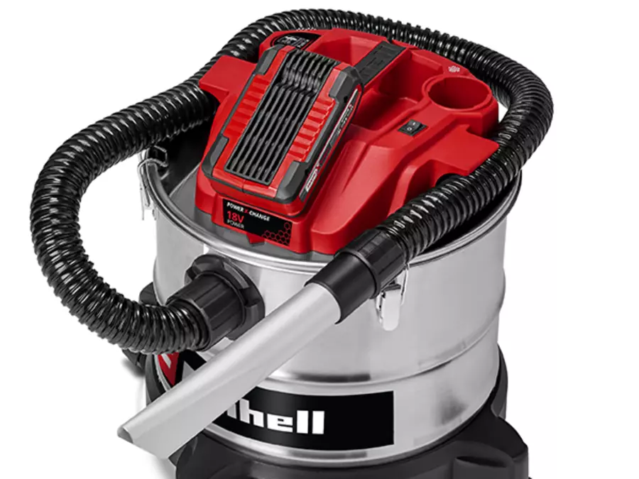 Зберігання шланга на корпусі пилососа для золи Einhell TE-AV 18/15 Li C-Solo