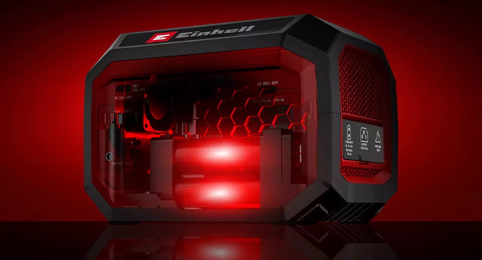 LiFePO₄ акумулятор портативної зарядної станції Einhell TE-ES 300/240 ємністю 240 Вт·год із тривалим терміном служби та високим рівнем безпеки.