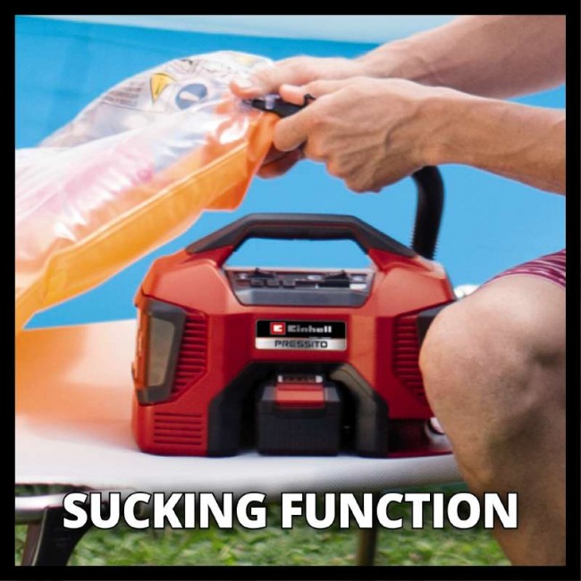 Аккумуляторный компрессор Einhell Pressito 18/21 - Solo (4020467) Аккумуляторный компрессор Einhell Pressito 18/21 - Solo (4020467)