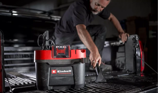 Акумуляторний пилосос для сухого та вологого прибирання безщітковий Einhell Professional TP-VC 18/10 Li BL L-Solo (2347155) Акумуляторний пилосос для сухого та вологого прибирання безщітковий Einhell Professional TP-VC 18/10 Li BL L-Solo (2347155)