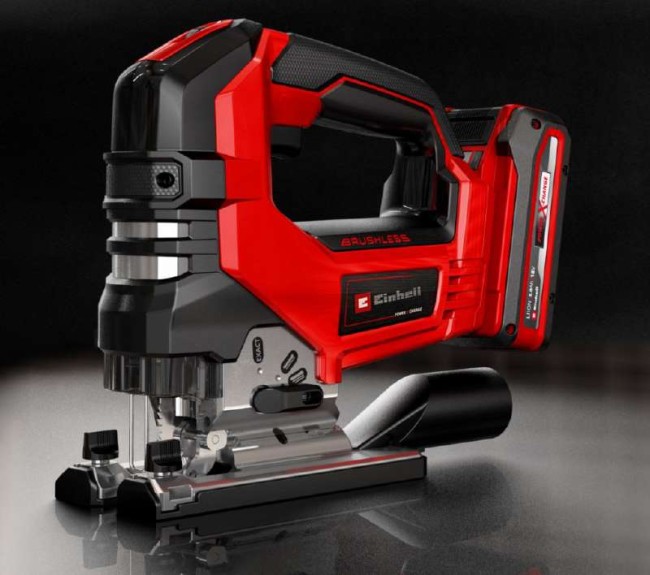 Лобзик акумуляторний безщітковий TP-JS 18/135 Li BL - Solo + зарядний пристрій Power X-Fastcharger 4 A і акумулятор 18V 5,2 Ah (4321260,4512114)