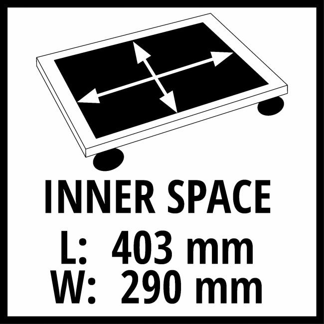 Підставка для кейсів на роликах Einhell E-Case Rollbrett до 120 кг (4540041)