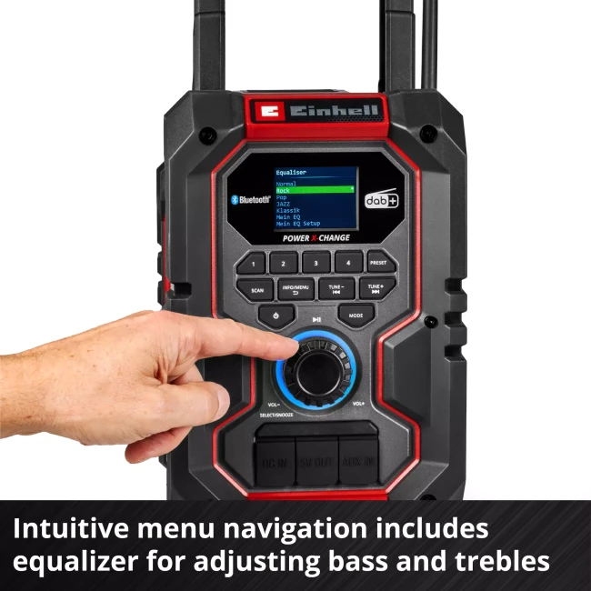 Гібридна радіостанція Einhell TE-CR 18 Li DAB+/FM/BT - Solo (3407995)