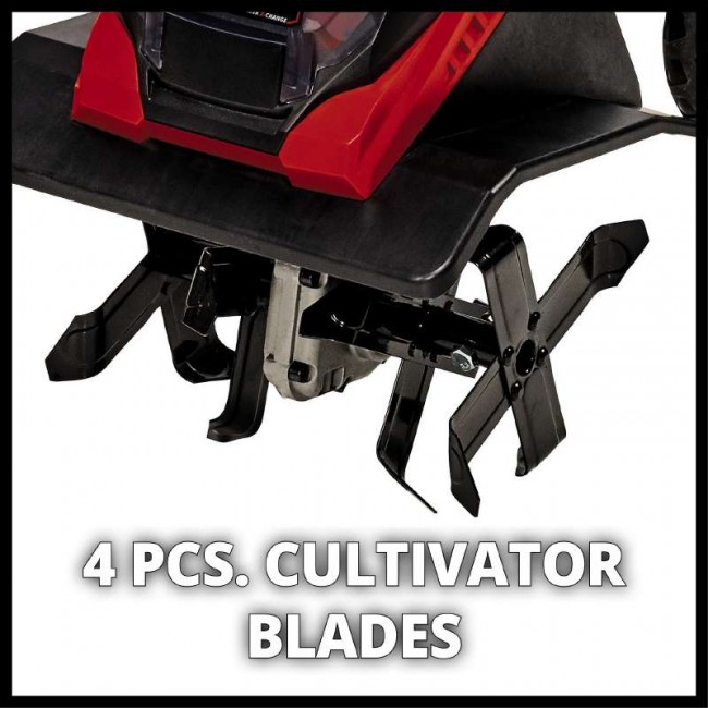 Акція! Набір культиватор акумуляторний Einhell GE-CR 30 Li - Solo + 2 зарядні пристрої і 2 акумулятора 18V 4,0 Ah (3431200,4512042-2 шт.) Акція! Набір культиватор акумуляторний Einhell GE-CR 30 Li - Solo + 2 зарядні пристрої і 2 акумулятора 18V 4,0 Ah (3431200,4512042-2 шт.)