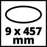 Набір шліфстрічок до Einhell TE-BF 18 Li, 9x457 мм, 35 шт (4419816)
