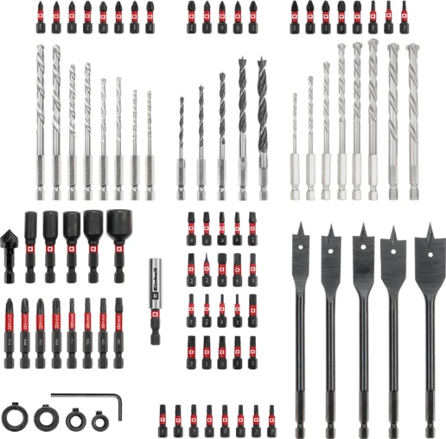 Набор ударных бит и сверл, 95 шт, Einhell XL-Box (108798) Набор ударных бит и сверл, 95 шт, Einhell XL-Box (108798)