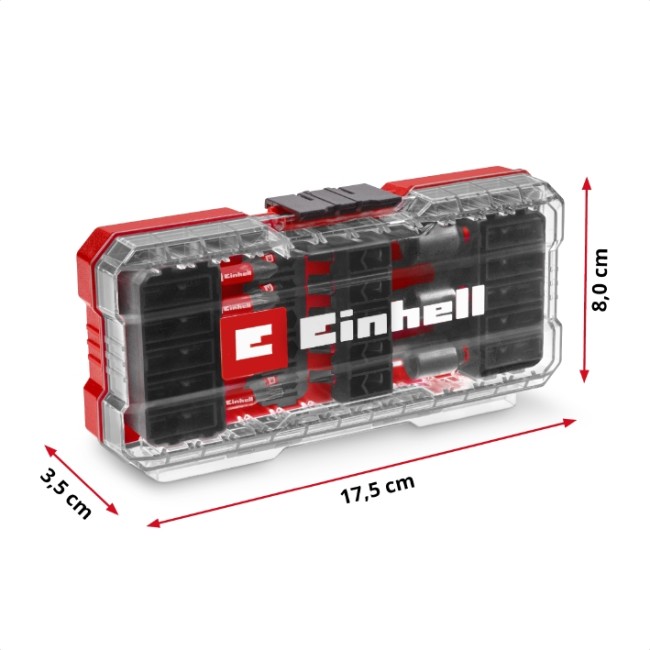 Набор ударных бит и головок 28 шт, Einhell S-Case (108703)