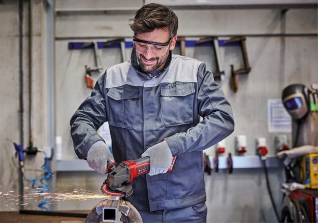 Кутова акумуляторна шліфувальна машина Einhell TE-AG 18/125-2 Li (1 x 4,0 А·год) (4431190)