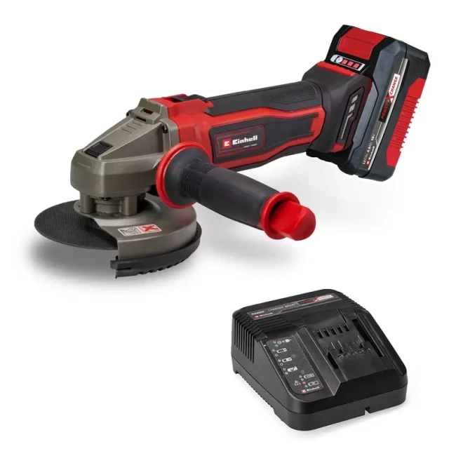 Угловая аккумуляторная шлифмашина Einhell TE-AG 18/125-2 Li (1 x 4,0 А·час) (4431190)