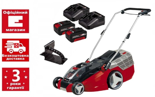 Газонокосилка аккумуляторная Einhell GE-CM 43 Li M Kit (3413130)