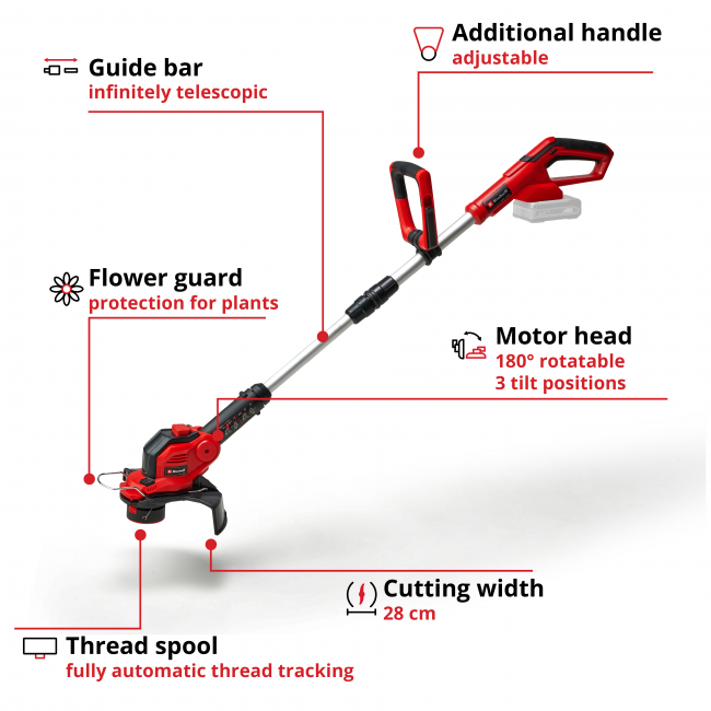 Триммер аккумуляторный Einhell GE-CT 18/28 Li-Solo (3411242) Триммер аккумуляторный Einhell GE-CT 18/28 Li-Solo (3411242)