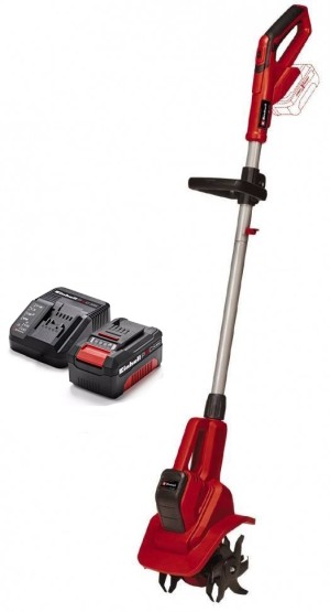 Набір культиватор акумуляторний Einhell GE-CR 18/20 Li E Solo + Starter Kit PXC PLUS 18V 4,0 Ah (3431210, 4512042)