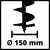Аккумуляторный бесщеточный земляной бур Einhell GP-EA 18/150 Li BL-Solo (3437000)