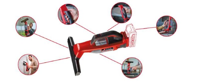 Набір Акумуляторний пристрій для миття вікон Einhell BRILLIANTO + 2 Starter Kit 18V 2,5 Ah (3437100 Kit 2.5)