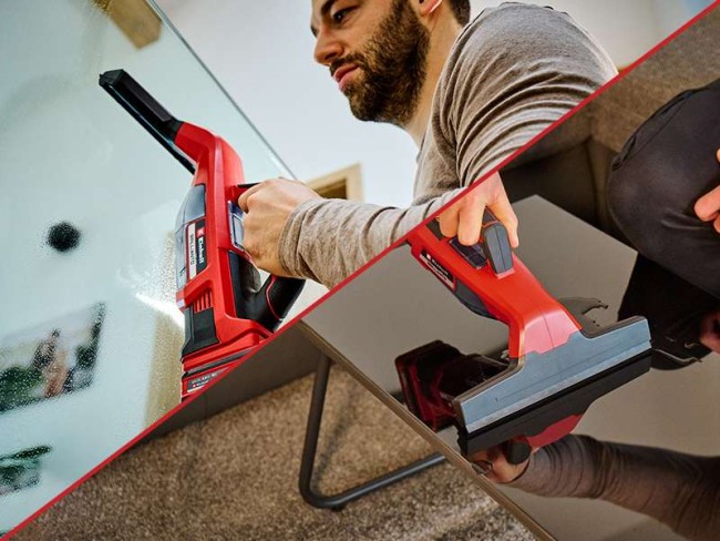 Акція! Набір Акумуляторний пристрій для миття вікон Einhell BRILLIANTO + зарядний пристрій і акумулятор 18V 2,5 Ah (3437100, 4512097) Акція! Набір Акумуляторний пристрій для миття вікон Einhell BRILLIANTO + зарядний пристрій і акумулятор 18V 2,5 Ah (3437100, 4512097)