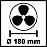 Аккумуляторный вентилятор Einhell GE-CF 18/2200 Li-Solo (3408035)