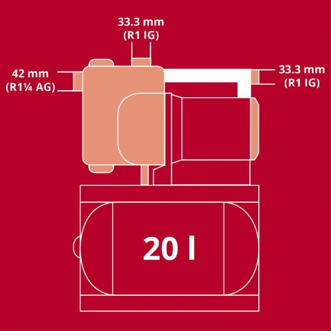 Насосна станція Einhell GE-WW 1246 N FS (4173530)
