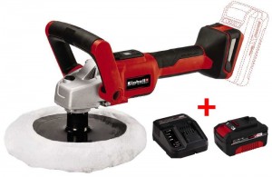 Набір полірувально-шліфувальна акумуляторна машина Einhell CE-CP 18/180 Li E-Solo + зарядний пристрій і акумулятор 18V 4,0 Ah (2093320,4512042)