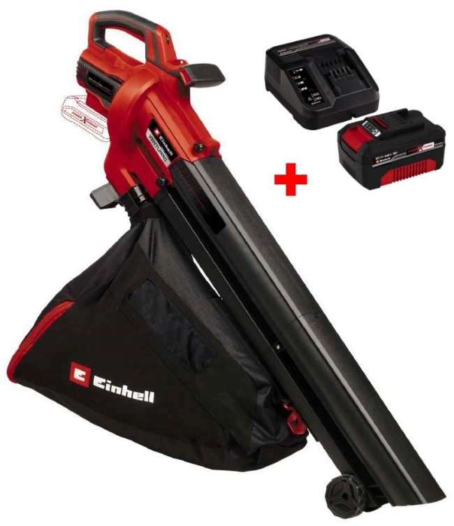 Набір садовий пилосос акумуляторний Einhell VENTURRO 18/210 + Starter Kit 18V 4,0 Ah (3433625, 4512042)