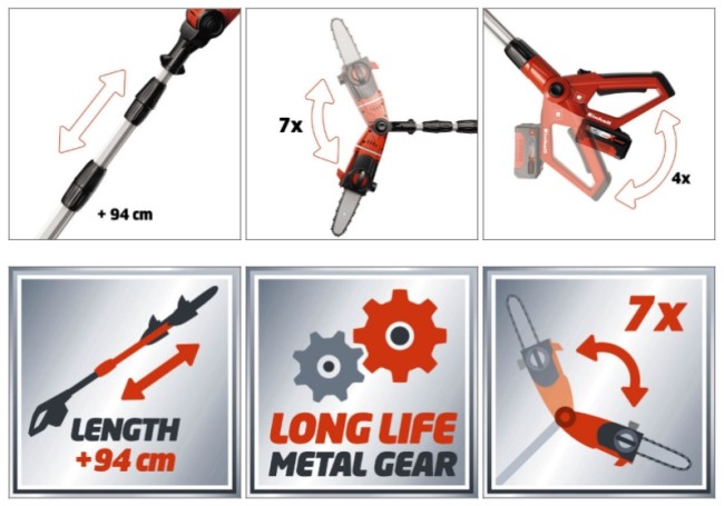 Висоторіз акумуляторний Einhell GE-LC 18 Li T Solo (3410810) Висоторіз акумуляторний Einhell GE-LC 18 Li T Solo (3410810)