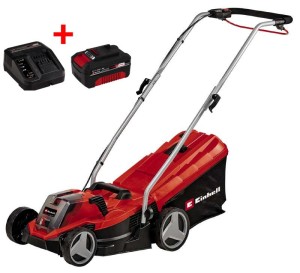 Акция! Набор Аккумуляторная бесщеточная газонокосилка Einhell GE-CM 18/33 Li - Solo + зарядное устройство и аккумулятор 18V 4,0 Ah (3413266,4512042)