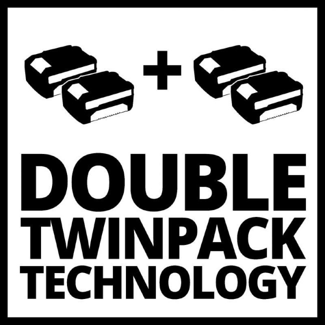 Акція! Набір Акумуляторна безщіткова мульчуюча газонокосарка Einhell GE-CM 36/48 Li M-Solo + 2 зарядні пристрої і 2 акумулятора 18V 4,0 Ah (3413054, 4512042-2 шт.)