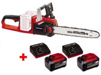 Акция! Набор пила цепная бесщеточная аккумуляторная Einhell GP-LC 36/35 Li-Solo + два зарядных устройства X-Fastcharger 4 A и два аккумулятора 18V 5,2 Ah (4501780, 4512114-2шт.)