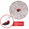 Аккумуляторная бесщеточная газонокосилка Einhell GE-CM 18/33 Li (1x4,0Ah) (3413260)