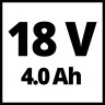 Аккумуляторная бесщеточная газонокосилка Einhell GE-CM 18/33 Li (1x4,0Ah) (3413260)