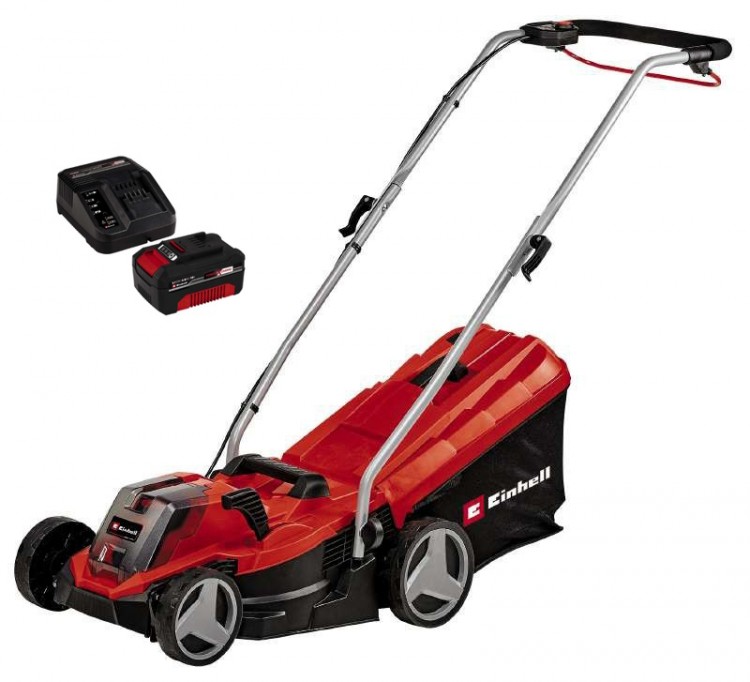 Аккумуляторная бесщеточная газонокосилка Einhell GE-CM 18/33 Li (1x4,0Ah) (3413260)