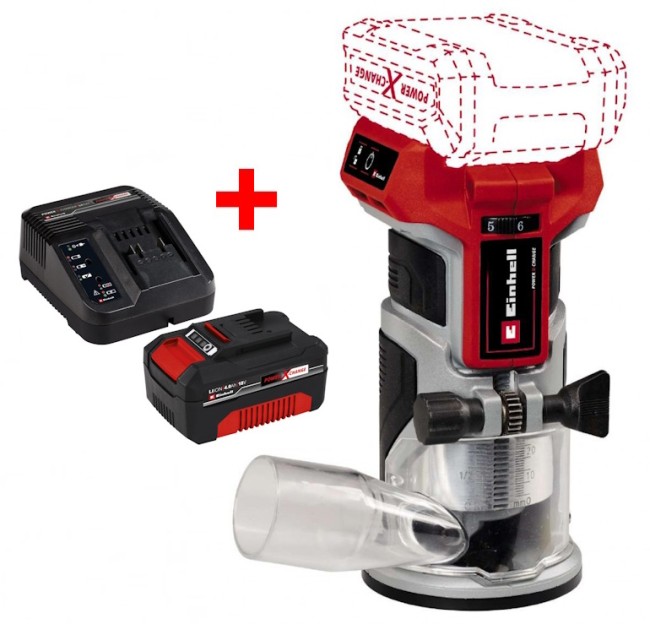 Фрезер акумуляторний безщітковий окантовочний Einhell TP-ET 18 Li BL - Solo (4350412) Фрезер акумуляторний безщітковий окантовочний Einhell TP-ET 18 Li BL - Solo (4350412)