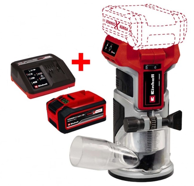 Фрезер акумуляторний безщітковий окантовочний Einhell TP-ET 18 Li BL - Solo (4350412) Фрезер акумуляторний безщітковий окантовочний Einhell TP-ET 18 Li BL - Solo (4350412)