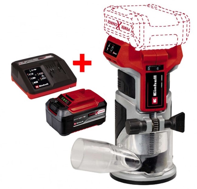 Фрезер акумуляторний безщітковий окантовочний Einhell TP-ET 18 Li BL - Solo (4350412) Фрезер акумуляторний безщітковий окантовочний Einhell TP-ET 18 Li BL - Solo (4350412)