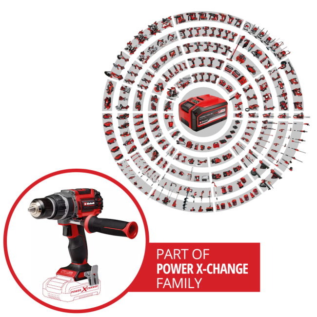 Набір ударний шуруповерт безщітковий Einhell TP-CD 18/70 Li-i BL - Solo + зарядний пристрій і акумулятор 18V 2,5 Ah (4514315, 4512097)