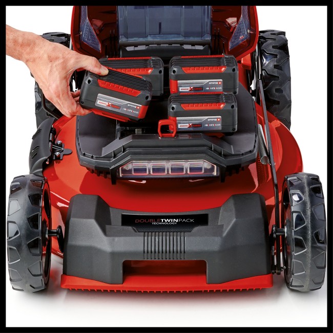 Акумуляторна безщіткова газонокосарка Einhell GP-CM 36/52 S Li BL (4x4.0Ah), 52 см (3413327) Акумуляторна безщіткова газонокосарка Einhell GP-CM 36/52 S Li BL (4x4.0Ah), 52 см (3413327)