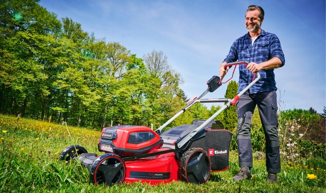 Акумуляторна безщіткова  газонокосарка Einhell GP-CM 36/52 S Li BL (4x4.0Ah), 52 см (3413327)