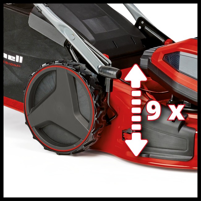Акумуляторна безщіткова газонокосарка Einhell GP-CM 36/52 S Li BL (4x4.0Ah), 52 см (3413327) Акумуляторна безщіткова газонокосарка Einhell GP-CM 36/52 S Li BL (4x4.0Ah), 52 см (3413327)
