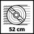 Аккумуляторная бесщеточная газонокосилка Einhell GP-CM 36/52 S Li BL (4x4.0Ah), 52 см (3413327)