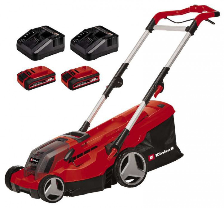 Газонокосилка аккумуляторная Einhell GE-CM 36/37 Li (2x3,0 Ah)