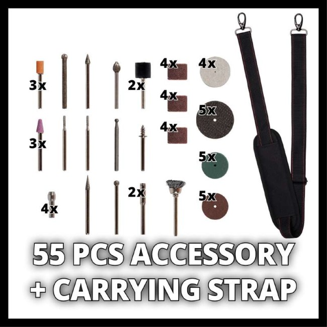 Гравер акумуляторний Einhell TE-MT 18/34 Li Solo (4419360)