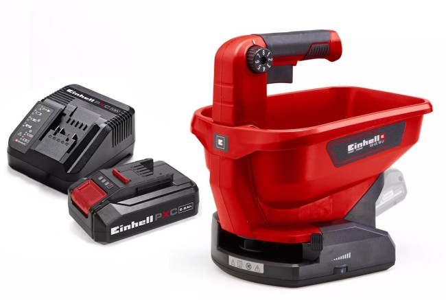 Набір універсальний розкидач Einhell GE-US 18 Li-Solo + Starter Kit 18V 2,5 Ah (3415410 Kit 2.5)