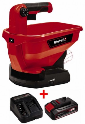 Акція! Набір універсальний розкидач Einhell GE-US 18 Li-Solo + зарядний пристрій і акумулятор 18V 2,5 Ah (3415410, 4512097) Акція! Набір універсальний розкидач Einhell GE-US 18 Li-Solo + зарядний пристрій і акумулятор 18V 2,5 Ah (3415410, 4512097)