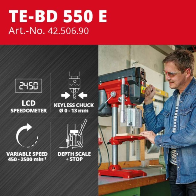 Сверлильный станок Einhell TE-BD 550 E (4250690) Сверлильный станок Einhell TE-BD 550 E (4250690)