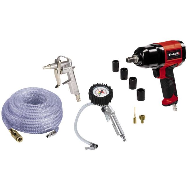Професійний набір пневмоаксесуарів авто Einhell 10 шт. (4020577)
