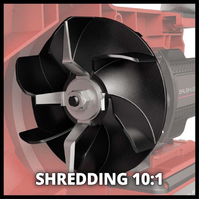 Повітродувка-пилосос акумуляторна безщіткова з подрібнювачем Einhell VENTURRO 36/240 (3433640) Повітродувка-пилосос акумуляторна безщіткова з подрібнювачем Einhell VENTURRO 36/240 (3433640)