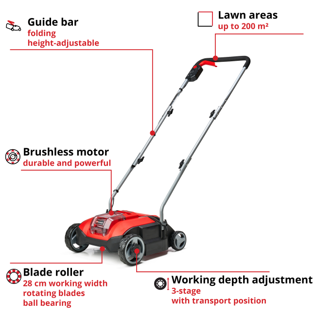 Скарифікатор акумуляторний безщітковий Einhell GC-SC 18/28 Li - Solo (3420604) Скарифікатор акумуляторний безщітковий Einhell GC-SC 18/28 Li - Solo (3420604)