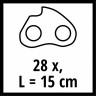 Ланцюг для пилки Einhell 15 см, 1.0 мм, 28T, 7.62 мм (4500174)